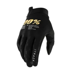 100 Percent ITrack Youth Long Finger Gloves - Black -Sportful Shop 10015 001201