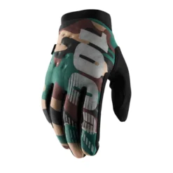 100% 100 Percent Brisker Cold Weather Long Finger Gloves - Black/Grey -Sportful Shop 10016 061camo