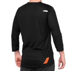 100 Percent Airmatic 3/4 Sleeved Jersey - Black/Orange -Sportful Shop 100AirmaticJerseyBlkOrang 2
