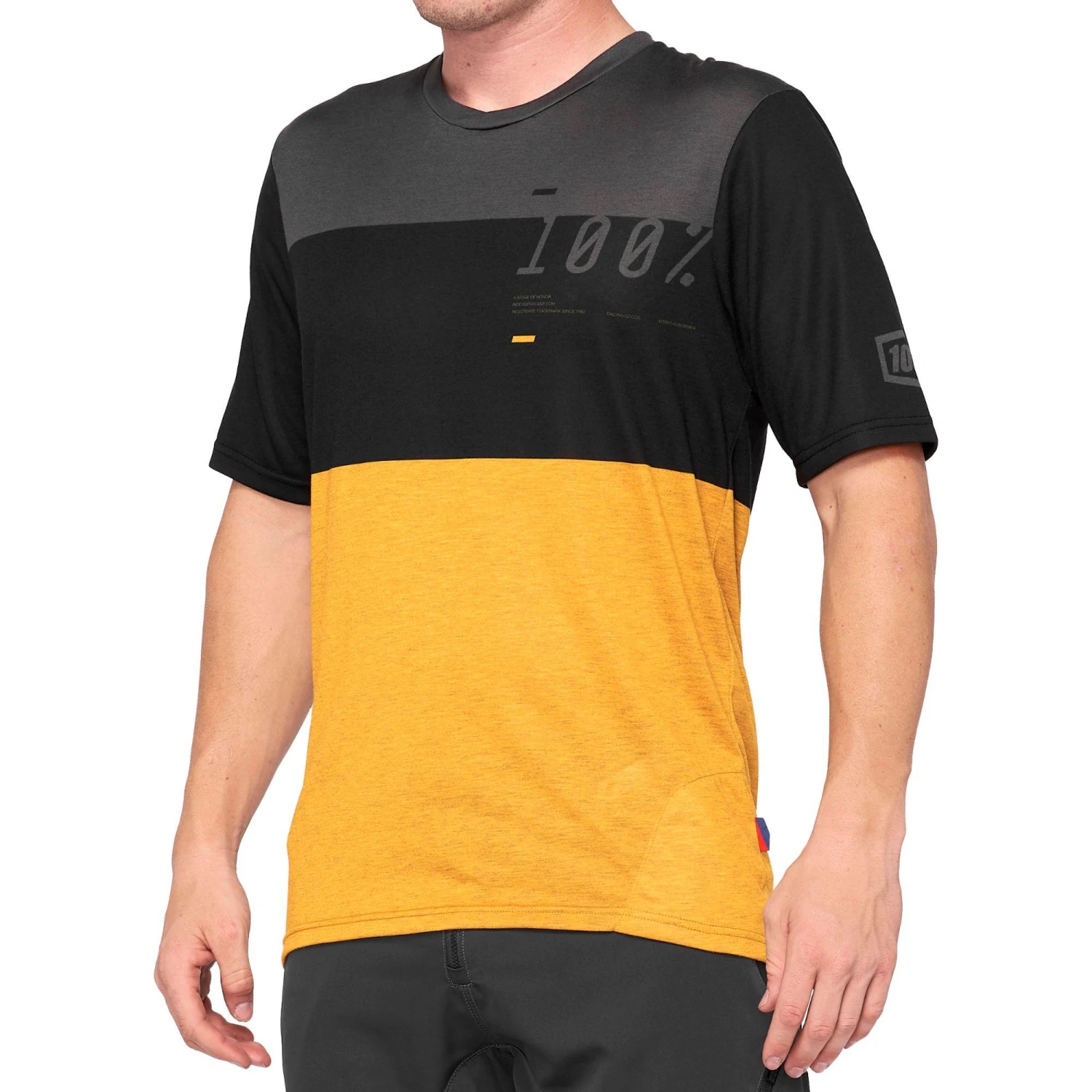 100 Percent Airmatic Short Sleeve Jersey - Blue/Midnight 4 100 Percent Airmatic Short Sleeve Jersey - Blue/Midnight - Image 2