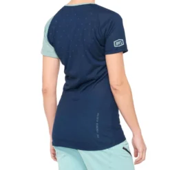 100 Percent Airmatic Womens Short Sleeve Jersey - Navy/Seafoam -Sportful Shop 100AirmaticWJerseyNS 2