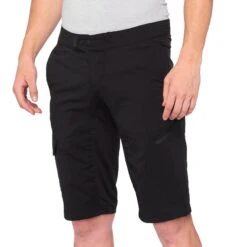 100 Percent Ridecamp Baggy Shorts - Charcoal -Sportful Shop 100RidecampShortsBLK 1