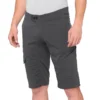 100 Percent Ridecamp Baggy Shorts - Charcoal -Sportful Shop 100RidecampShortsCHA