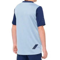 100 Percent Ridecamp Youth Short Sleeve Jersey - Light Slate/Navy 7 100 Percent Ridecamp Youth Short Sleeve Jersey - Light Slate/Navy -Sportful Shop 100RidecampYJerseyNavy 2