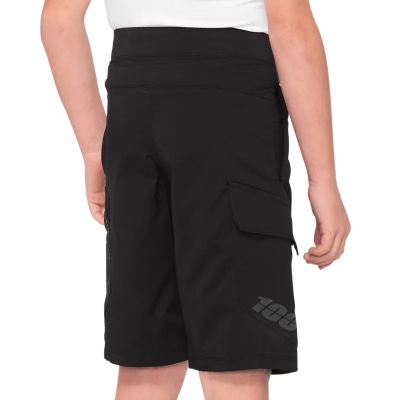 100 Percent Ridecamp Youth Baggy Shorts - Black 4 100 Percent Ridecamp Youth Baggy Shorts - Black - Image 2