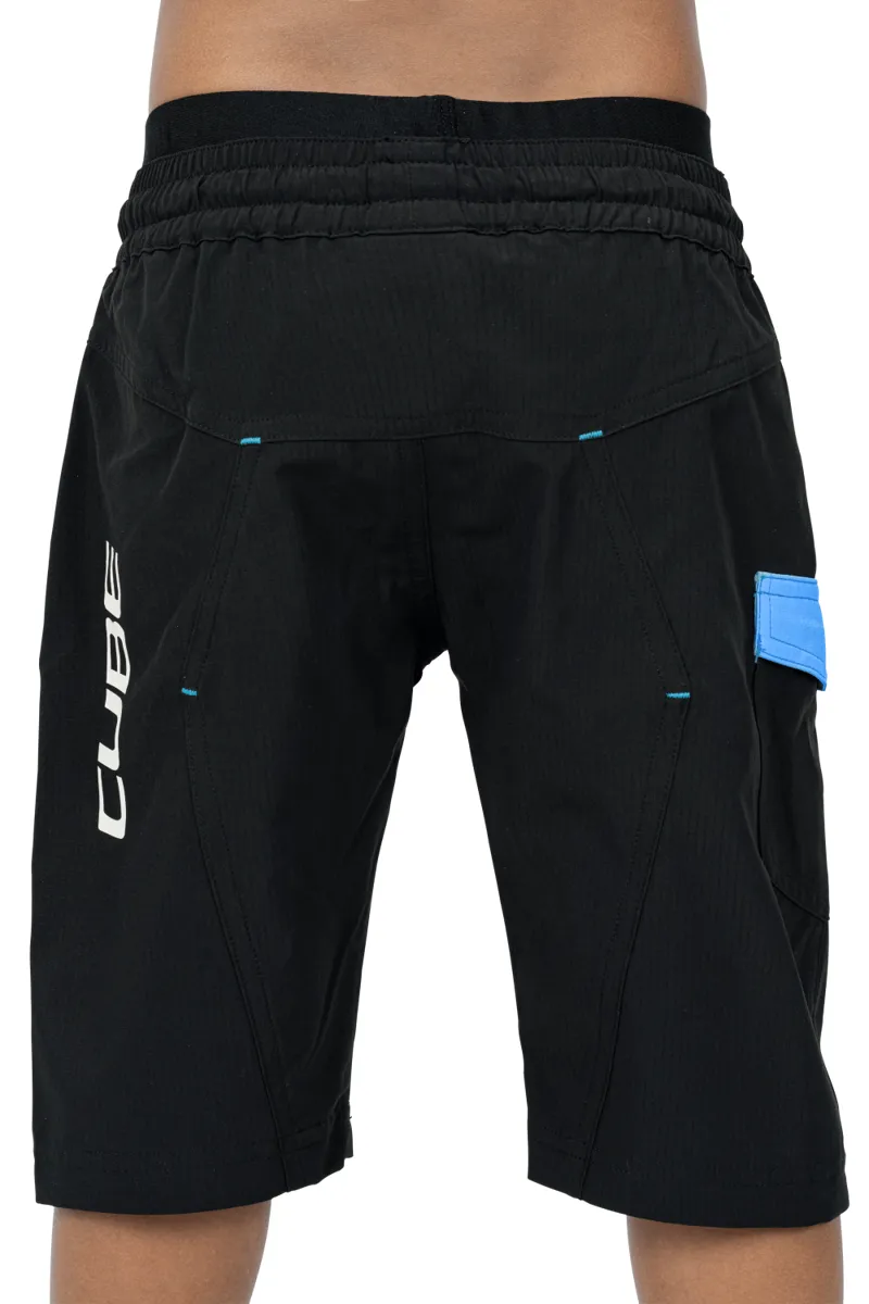 Cube Junior Baggy Shorts W/Liner - Black 4 Cube Junior Baggy Shorts W/Liner - Black - Image 2