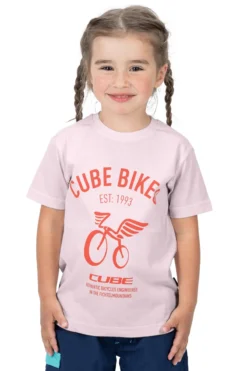 Cube Junior Organic T-Shirt - Wings Rose
