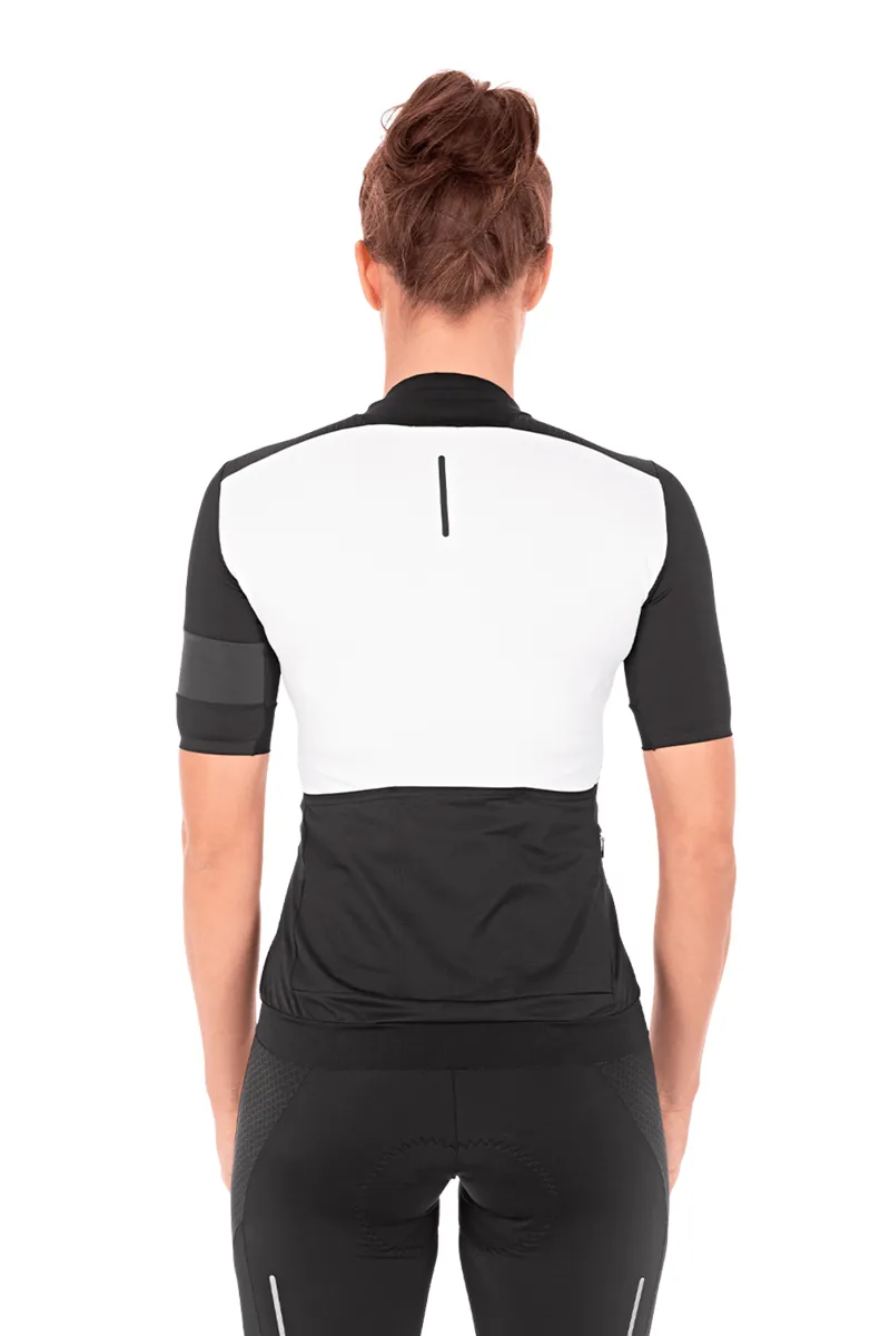 Cube Blackline Women's Short Sleeve Jersey - White/Black 4 Cube Blackline Women's Short Sleeve Jersey - White/Black - Image 2