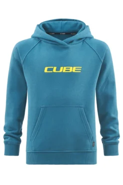 Cube Junior Organic Hoodie - Petrol -Sportful Shop 11054 1