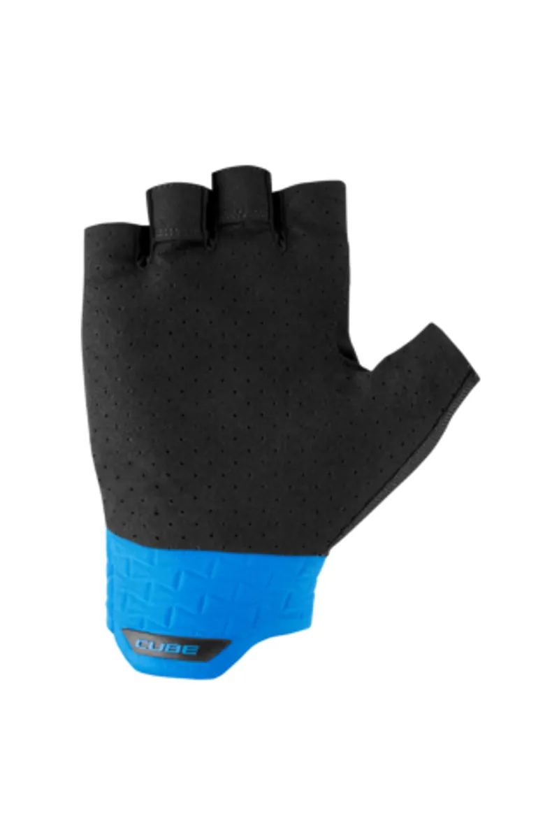 Cube Performance Short Finger Gloves - Black/Blue 7 Cube Performance Short Finger Gloves - Black/Blue - Image 5
