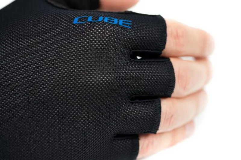 Cube Performance Short Finger Gloves - Black/Blue 3 Cube Performance Short Finger Gloves - Black/Blue