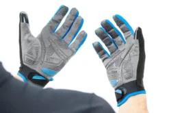 Cube X Natural Fit Long Finger Gloves - Grey/Blue -Sportful Shop 11125 6