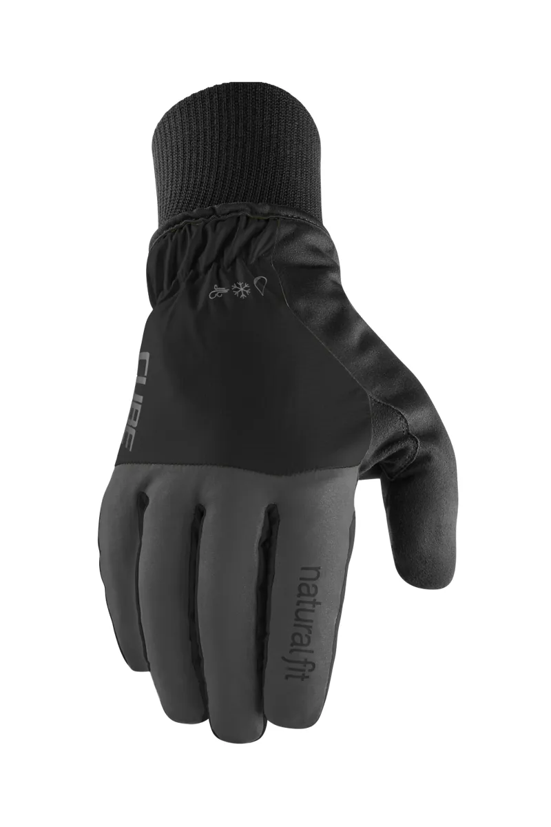 Cube Winter X Natural Fit Long Finger Gloves - Grey/Yellow 7 Cube Winter X Natural Fit Long Finger Gloves - Grey/Yellow - Image 5
