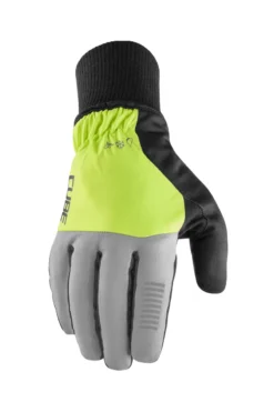 Cube Winter X Natural Fit Long Finger Gloves - Grey/Yellow 15 Cube Winter X Natural Fit Long Finger Gloves - Grey/Yellow -Sportful Shop 11127 1