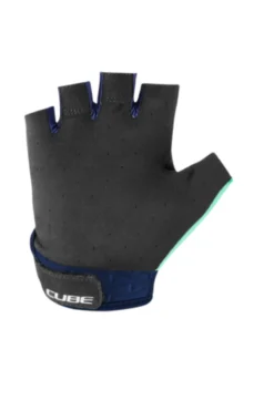 Cube Performance Junior Short Finger Gloves - Blue/Mint -Sportful Shop 11129 2
