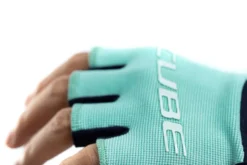 Cube Performance Junior Short Finger Gloves - Blue/Mint -Sportful Shop 11129 4