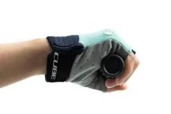 Cube Performance Junior Short Finger Gloves - Blue/Mint -Sportful Shop 11129 5