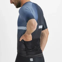 Sportful Bomber Men's Short Sleeve Jersey - Black/Galaxy Blue -Sportful Shop 112202922p 002 08 651Wx651H