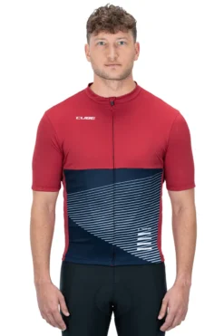 Cube ATX Full Zip Short Sleeve Jersey - Red -Sportful Shop 11470 2
