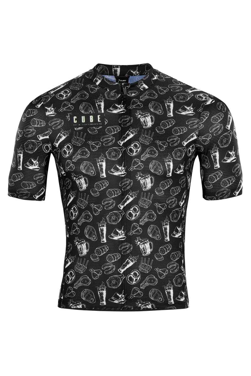 Cube Blackline Short Sleeve Jersey - Bavaria Black 3 Cube Blackline Short Sleeve Jersey - Bavaria Black