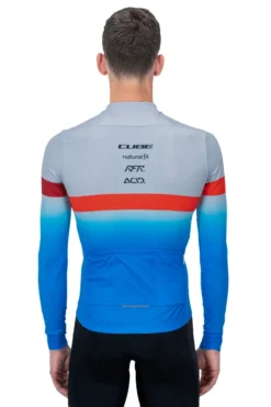 Cube Teamline Long Sleeve Jersey - Blue/Red/Grey -Sportful Shop 11492 3
