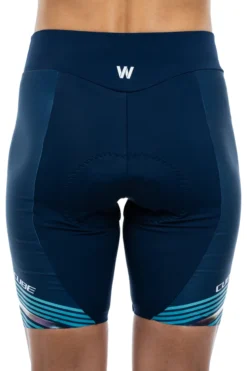 Cube Teamline Women's Lycra Shorts - Blue/Mint -Sportful Shop 12207 3