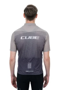 Cube ATX Full Zip Men's Short Sleeve Jersey - Beige/Grey -Sportful Shop 12265 2
