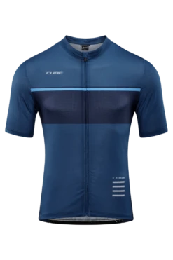 Cube ATX Full Zip Men's Short Sleeve Jersey - Beige/Grey