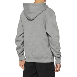 100 Percent Icon Pullover Youth Hoodie - Heather Grey -Sportful Shop 20030 00004 2