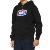 100 Percent Official Youth Zip Hoodie - Black -Sportful Shop 20033 00000