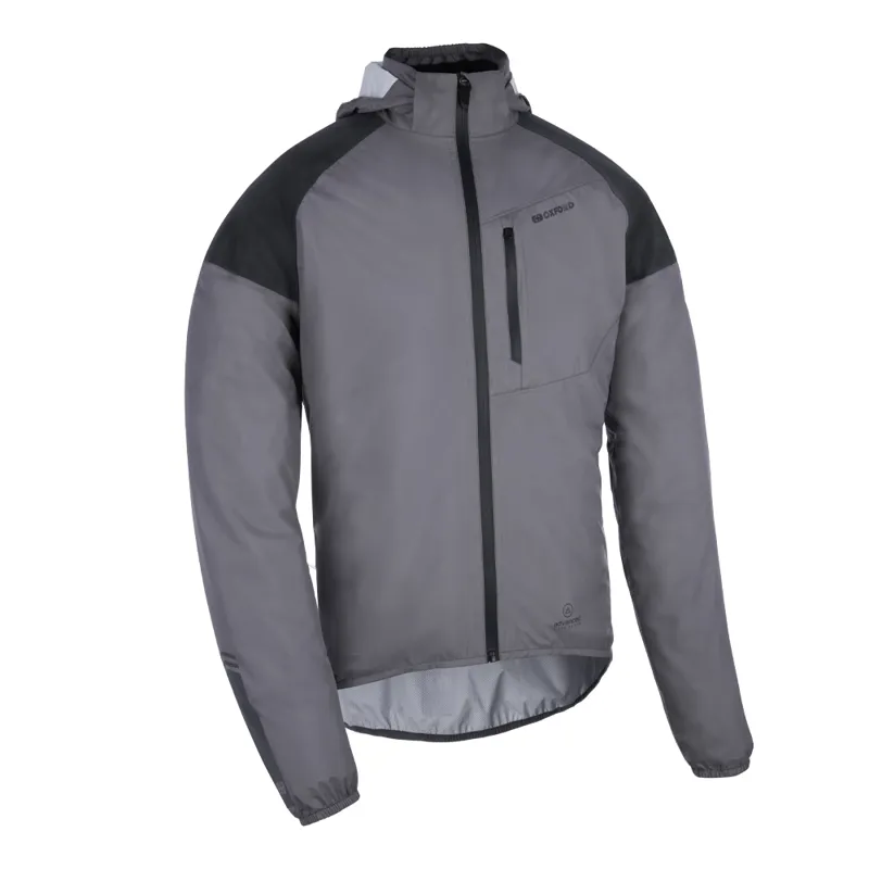 Oxford Venture Men's Waterproof Cycling Jacket - Cool Grey 6 Oxford Venture Men's Waterproof Cycling Jacket - Cool Grey - Image 4
