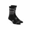 100 Percent Advocate Performance Men's Socks - Black/Charcoal -Sportful Shop 24017 376 17
