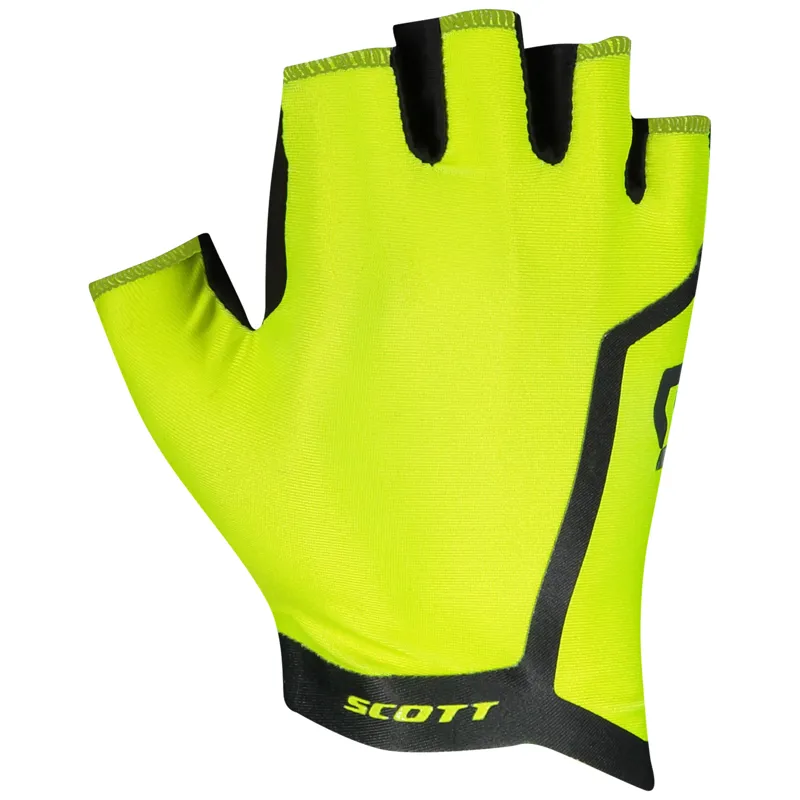 Scott Perform Gel Short Finger Gloves - Sulphur Yellow 7 Scott Perform Gel Short Finger Gloves - Sulphur Yellow - Image 5