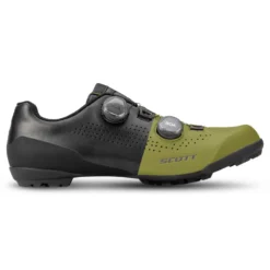 Scott Gravel Tuned Men's Gravel Road Shoes - Matt Black/Savanna Green -Sportful Shop 2888037663B 2