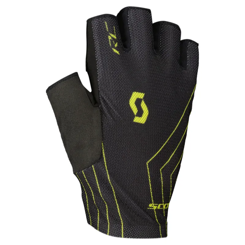 Scott RC Team Short Finger Gloves - Black/Sulphur Yellow 3 Scott RC Team Short Finger Gloves - Black/Sulphur Yellow