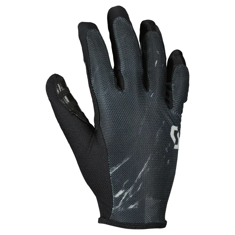 Scott Traction Long Finger Gloves - Black/Dark Grey 7 Scott Traction Long Finger Gloves - Black/Dark Grey - Image 5