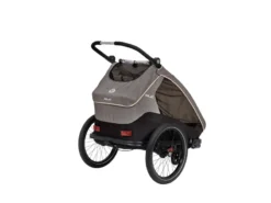 XLC Kids Duo S 2 Child Bike Trailer - Grey -Sportful Shop 3 694