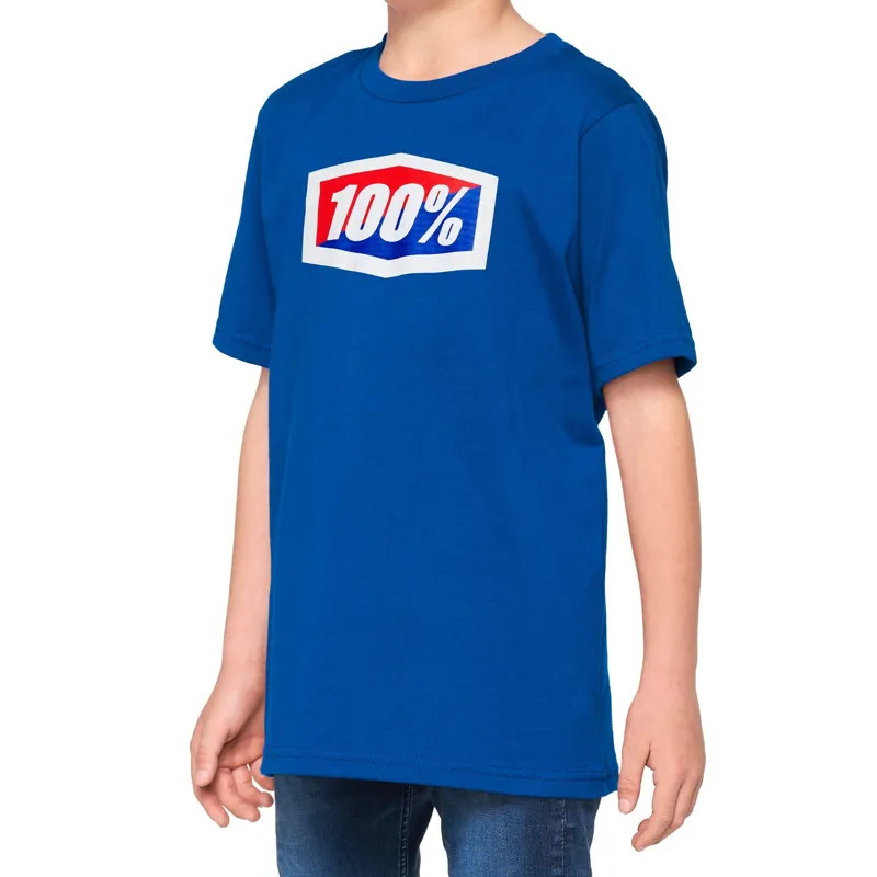 100 Percent Official Youth T-Shirt - Blue 3 100 Percent Official Youth T-Shirt - Blue