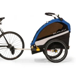 Burley DLite Old School Child Trailer - Blue -Sportful Shop 4 dlite bike webex