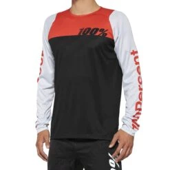 100 Percent R-Core Men's Long Sleeve Jersey - Black/Slate Blue 8 100 Percent R-Core Men's Long Sleeve Jersey - Black/Slate Blue -Sportful Shop 40005 00000