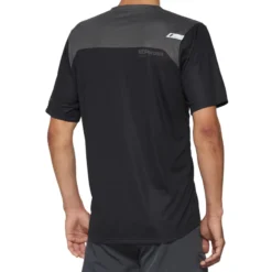 100 Percent Airmatic Men's Short Sleeve Jersey - Black/Charcoal -Sportful Shop 40014 00000 2