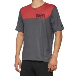 100 Percent Airmatic Men's Short Sleeve Jersey - Black/Charcoal -Sportful Shop 40014 00010