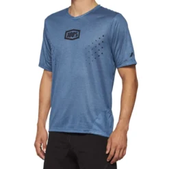 100 Percent Airmatic Mesh Men's Short Sleeve Jersey - Slate Blue -Sportful Shop 40016 00000