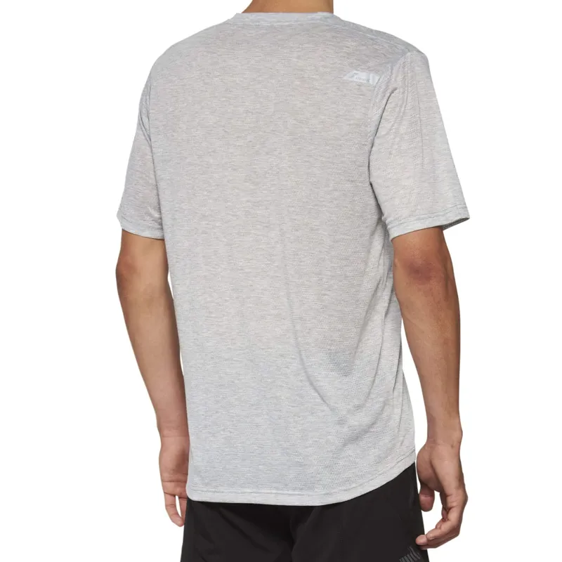 100 Percent Airmatic Mesh Men's Short Sleeve Jersey - Grey 3 100 Percent Airmatic Mesh Men's Short Sleeve Jersey - Grey