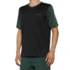 100 Percent Ridecamp Men's Short Sleeve Jersey - Black/Forest Green -Sportful Shop 40027 00000
