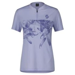 Scott Trail Flow Zip Women's Short Sleeve Jersey - Metal Blue/Dark Blue -Sportful Shop 4031177519 2