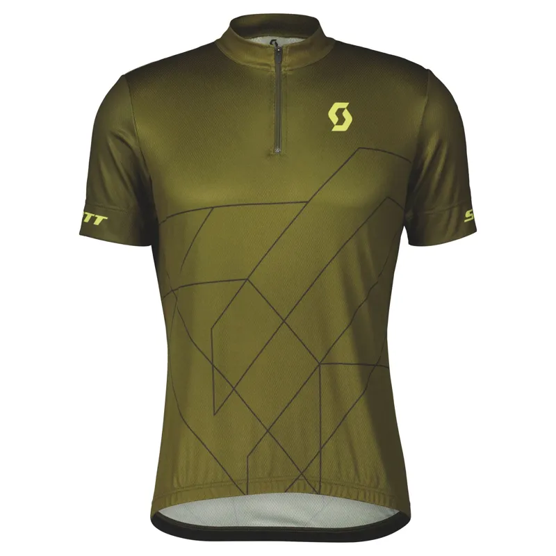 Scott RC Team 20 Men's Short Sleeve Jersey - Fir Green/Bitter Yellow 7 Scott RC Team 20 Men's Short Sleeve Jersey - Fir Green/Bitter Yellow - Image 5