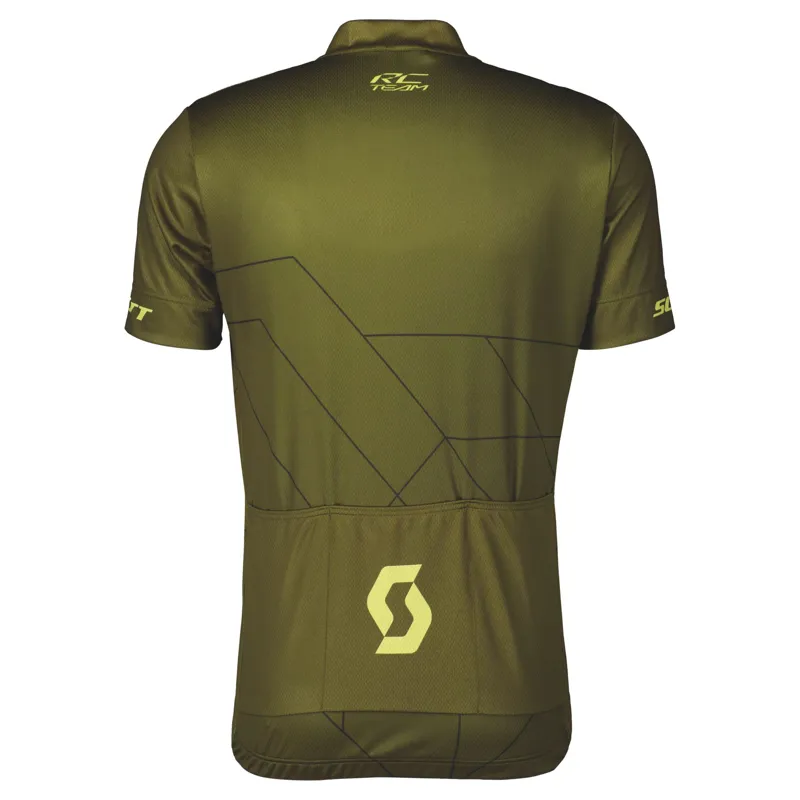 Scott RC Team 20 Men's Short Sleeve Jersey - Fir Green/Bitter Yellow 8 Scott RC Team 20 Men's Short Sleeve Jersey - Fir Green/Bitter Yellow - Image 6