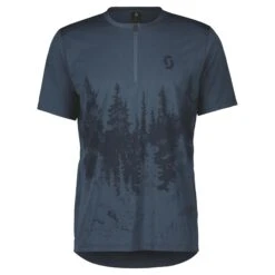 Scott Trail Flow Zip Men's Short Sleeve Jersey - Fir Green/Black 9 Scott Trail Flow Zip Men's Short Sleeve Jersey - Fir Green/Black -Sportful Shop 4032317378 1