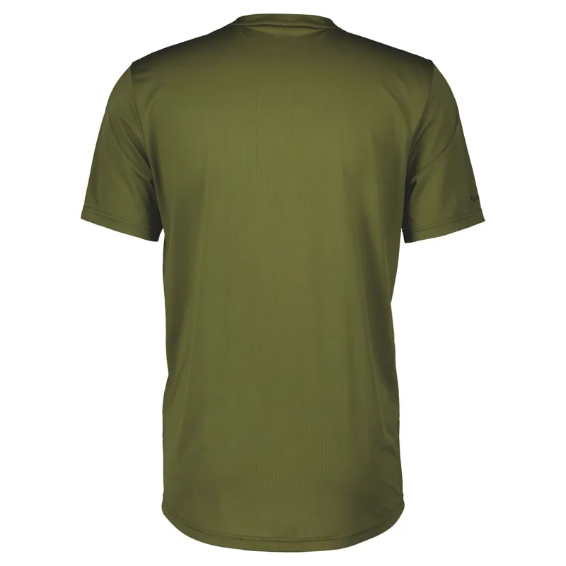 Scott Trail Flow Zip Men's Short Sleeve Jersey - Fir Green/Black 6 Scott Trail Flow Zip Men's Short Sleeve Jersey - Fir Green/Black - Image 4